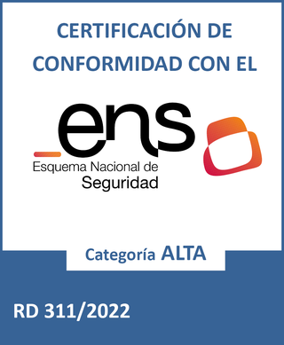 Certificación de Conformidad con el ENS · Categoría ALTA · RD 311/2022