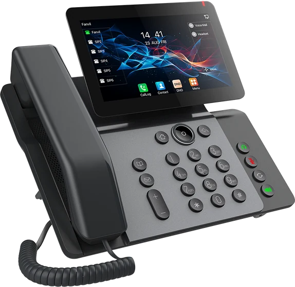 Teléfono IP Fanvil V66 con pantalla táctil orientable